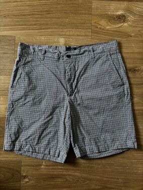 Ben Sherman Men's Gray Check Shorts 34W